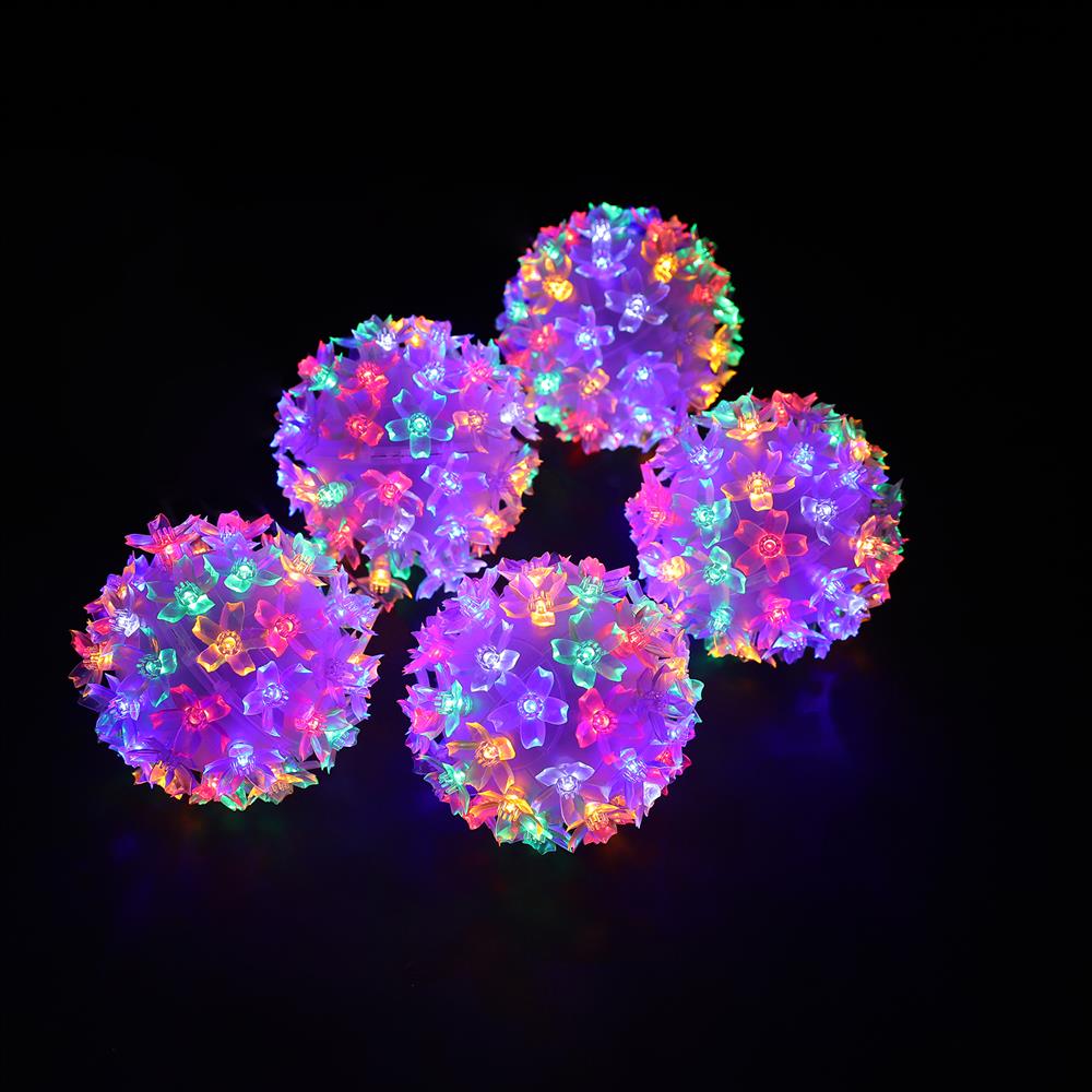 LED Petal Balls Xmas Lights Multicolour 5pcs Christmas Lights Shop