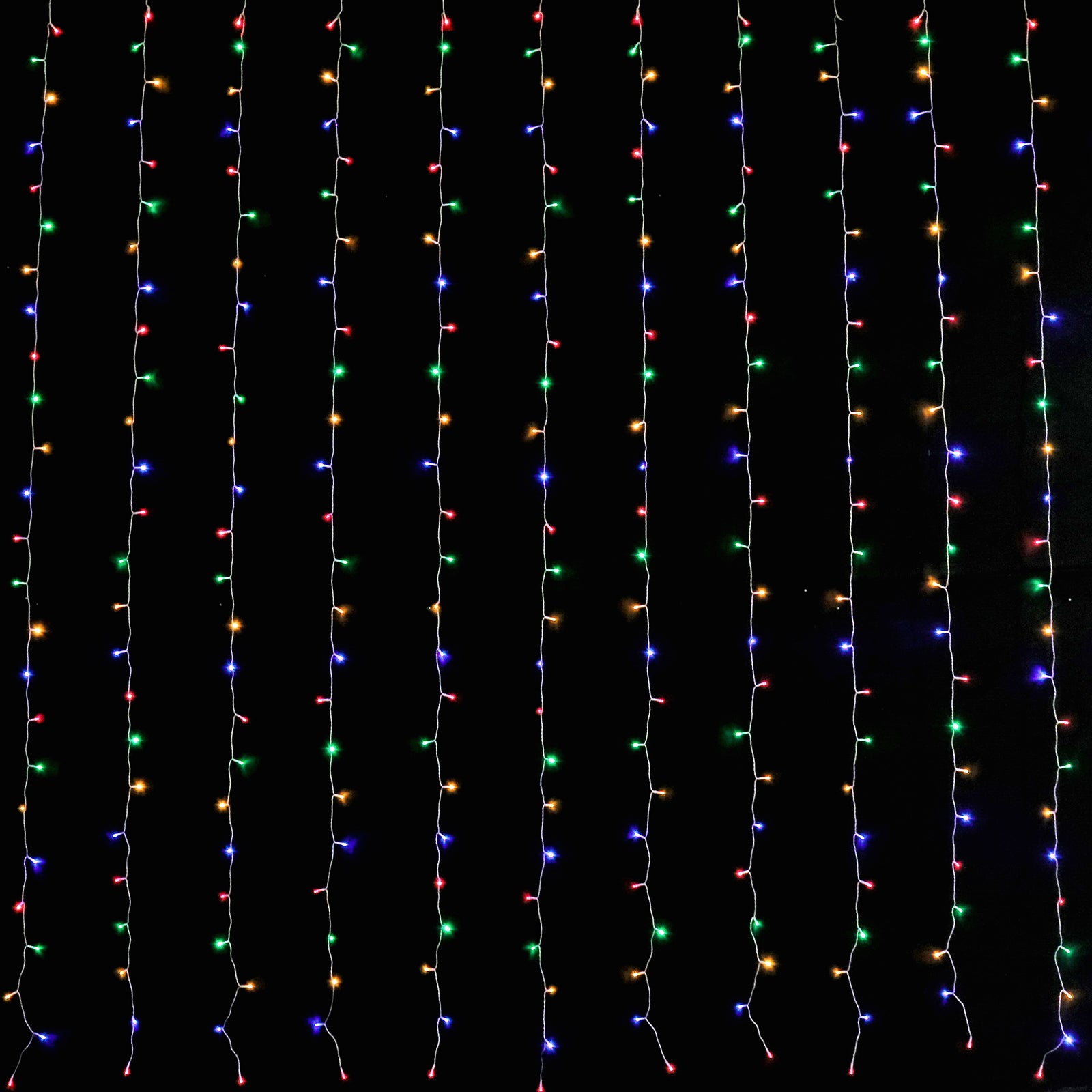 600 LED Curtain Multi 6m