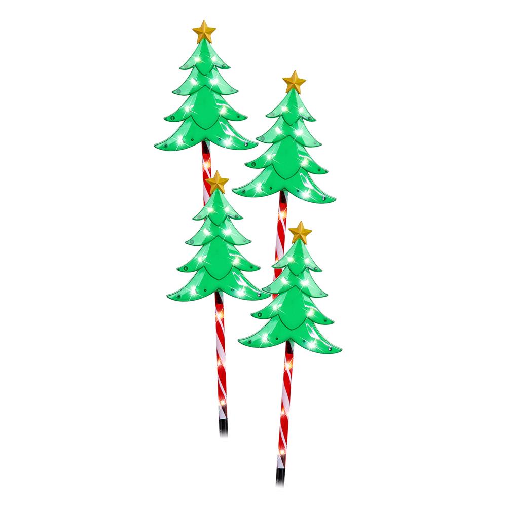 LED Christmas Tree Lights Candy Pole 4pcs Christmas Lights Shop