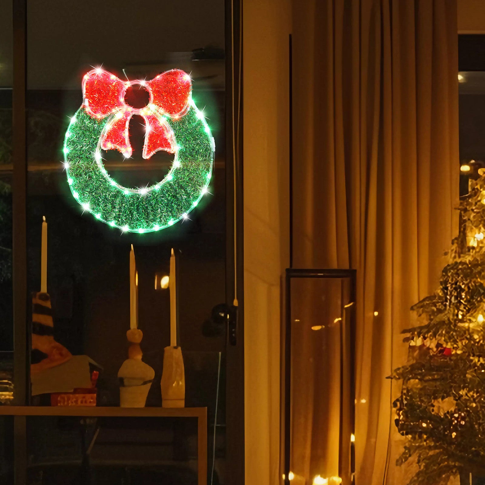 Led Tinsel Wreath Ropelight