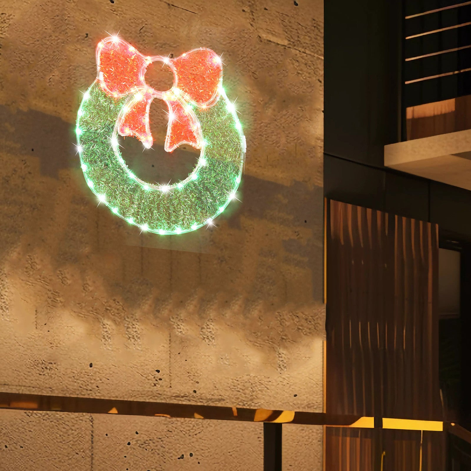 Led Tinsel Wreath Ropelight