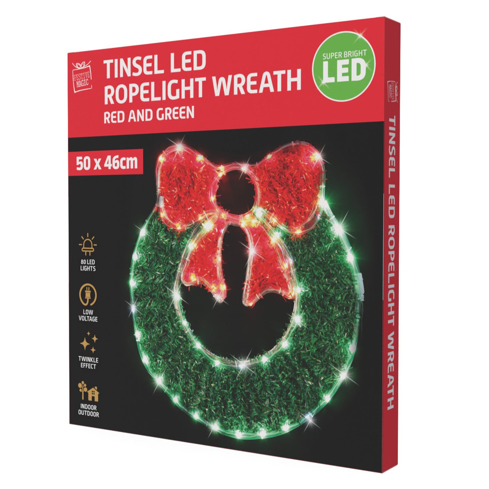 Led Tinsel Wreath Ropelight