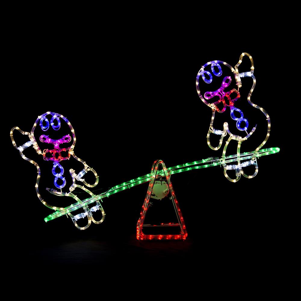 LED Gingerbread Man Seesaw