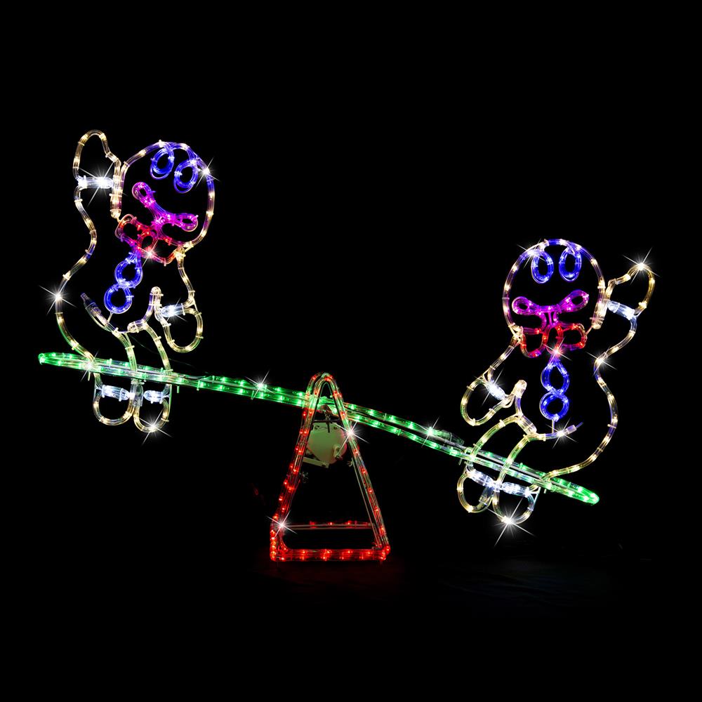 LED Gingerbread Man Seesaw
