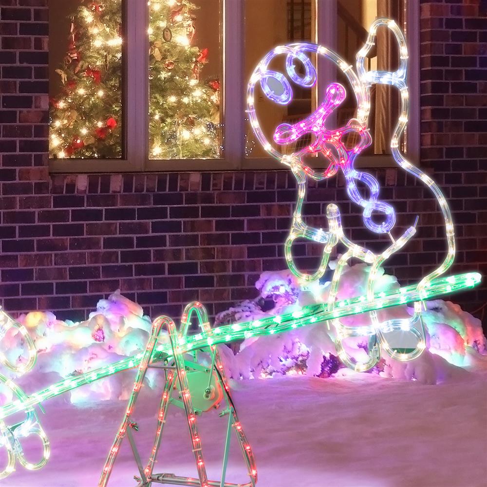LED Gingerbread Man Seesaw
