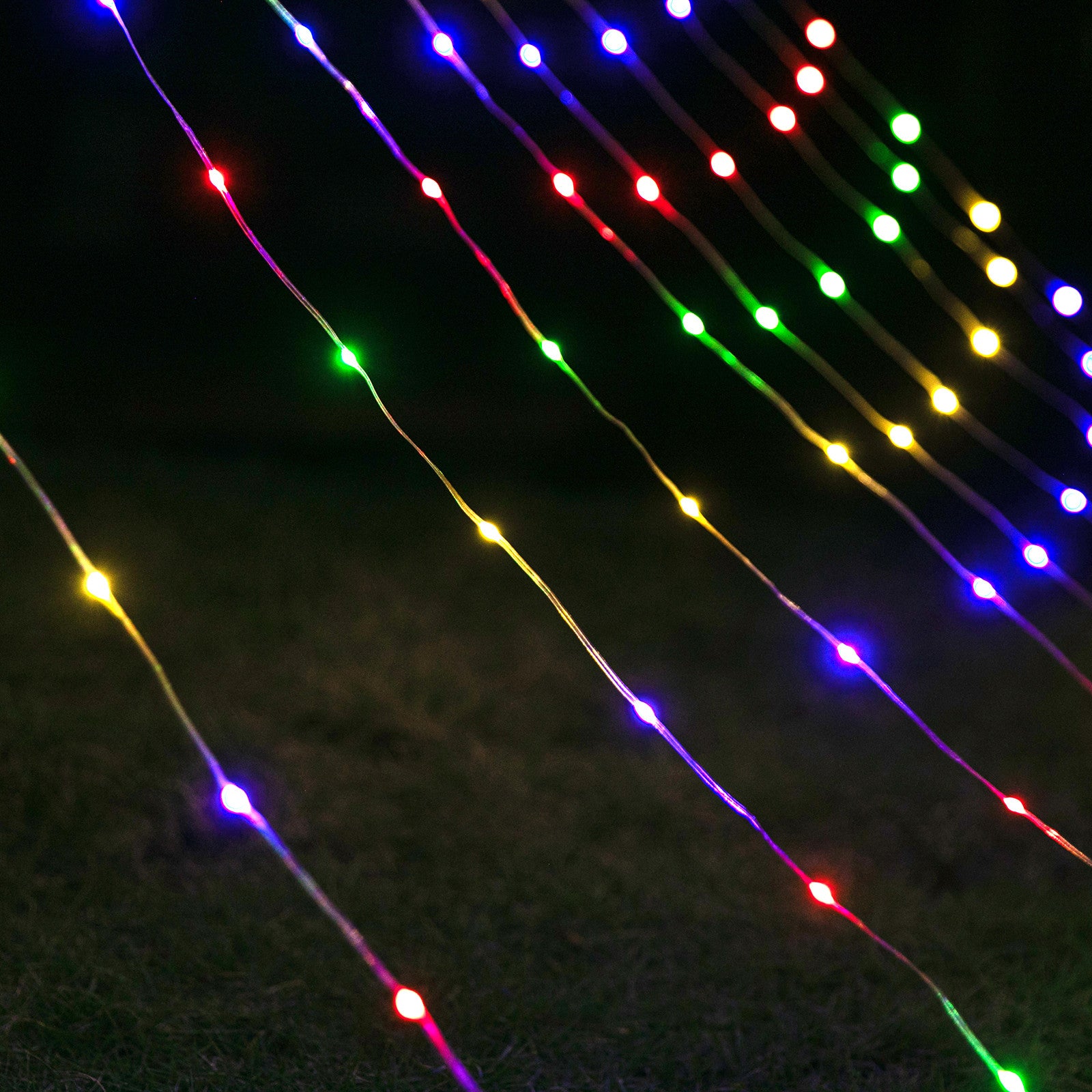 Star Waterfall String Lights Multi