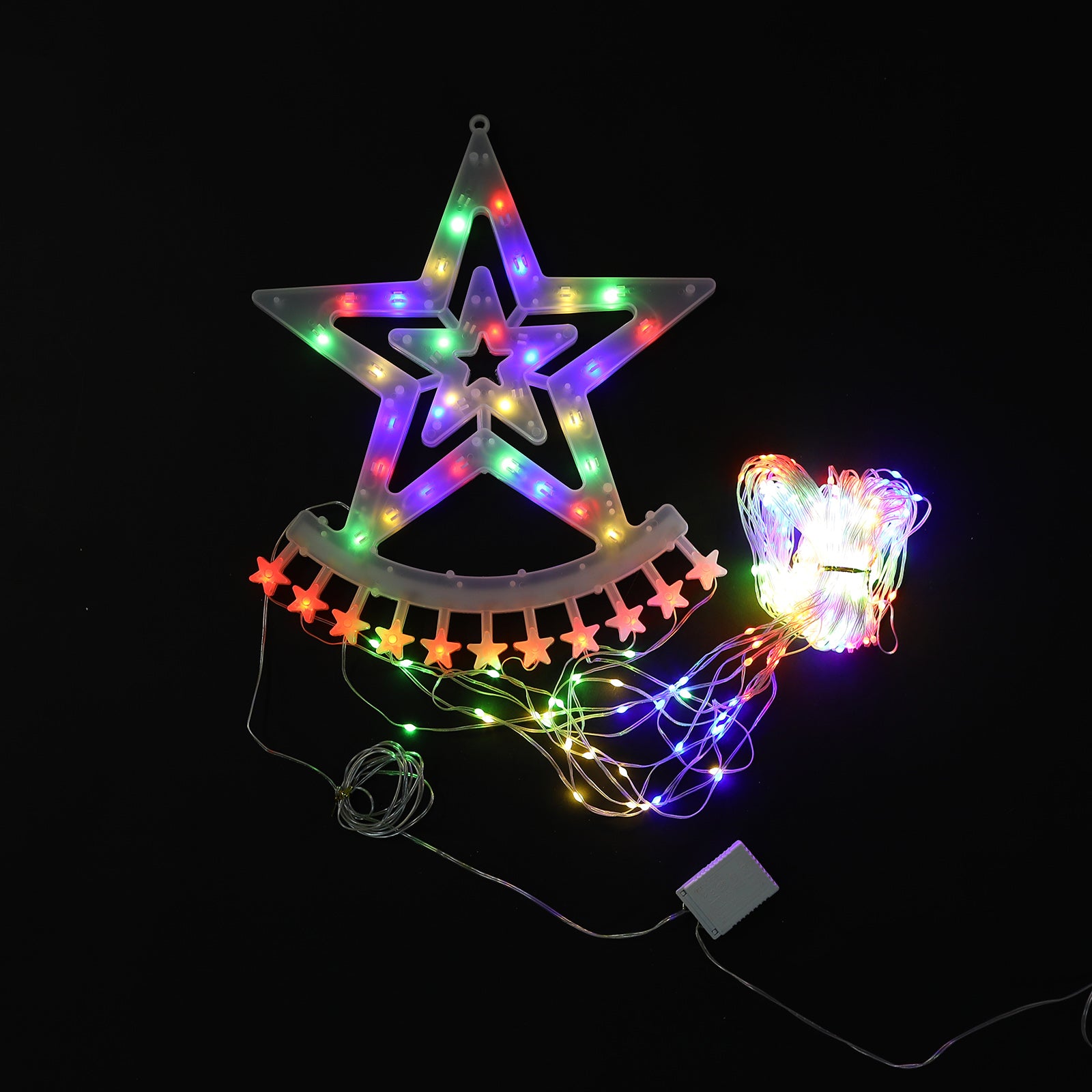 Star Waterfall String Lights Multi