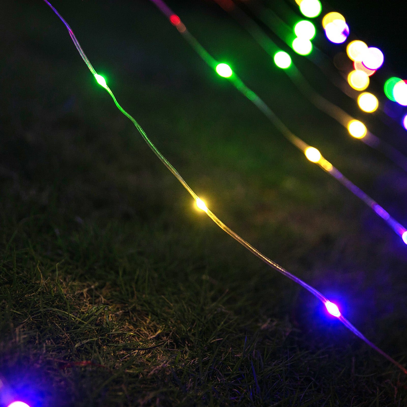 Star Waterfall String Lights Multi