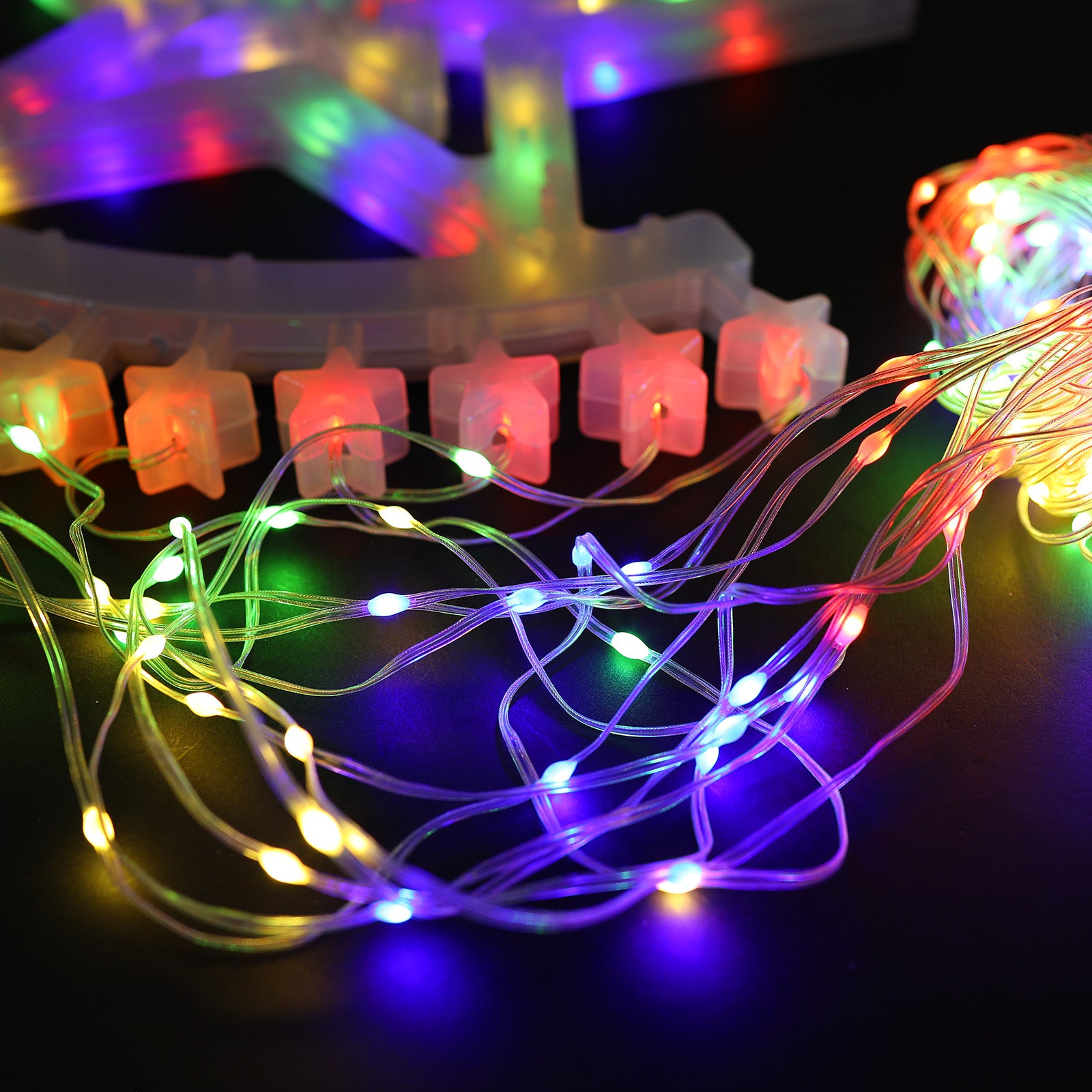 Star Waterfall String Lights Multi