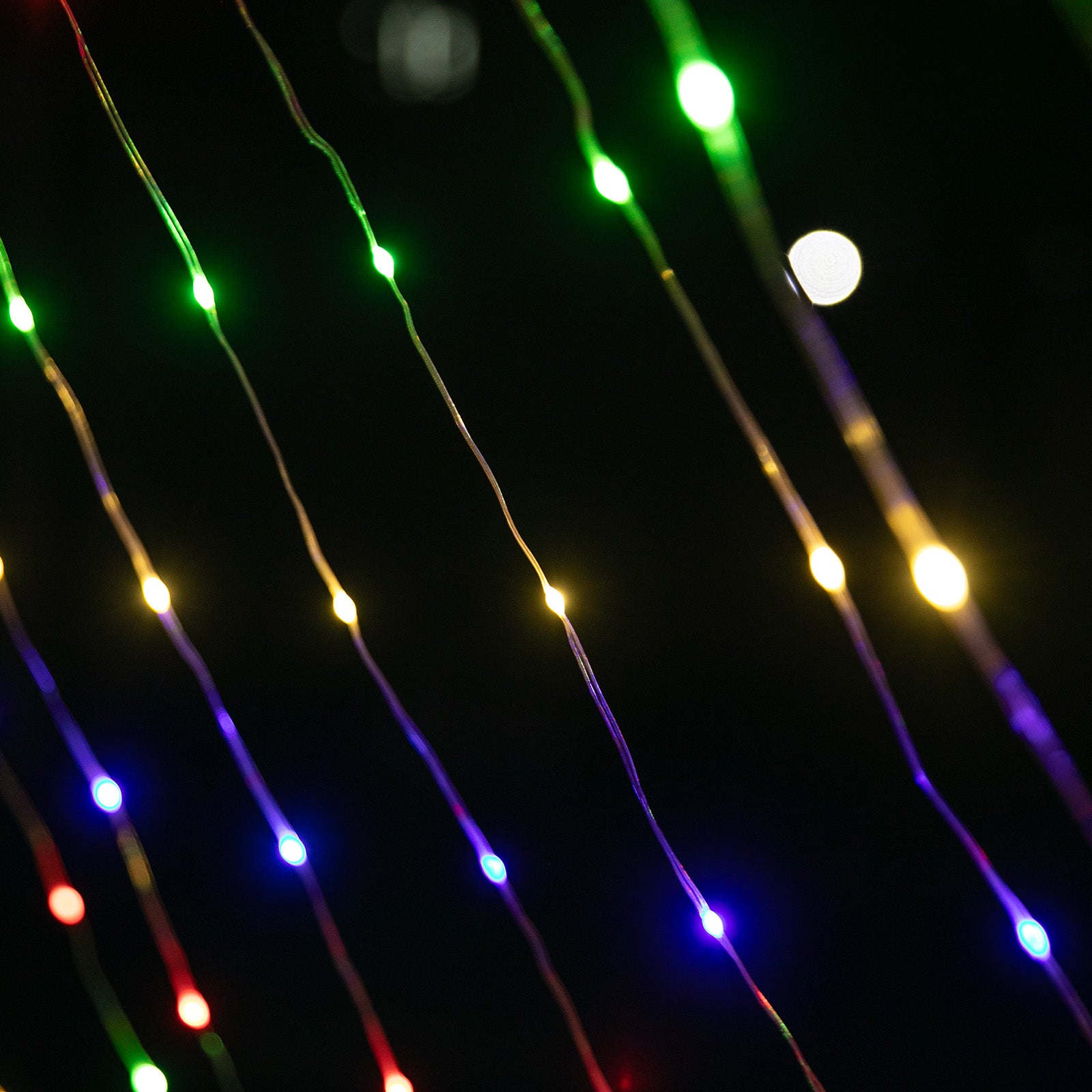 Star Waterfall String Lights Multi