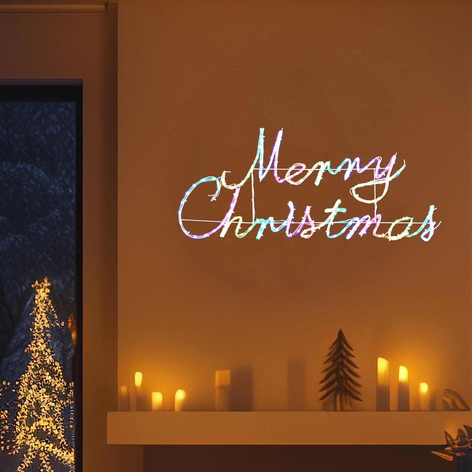 Merry Christmas Sign Smart RGB