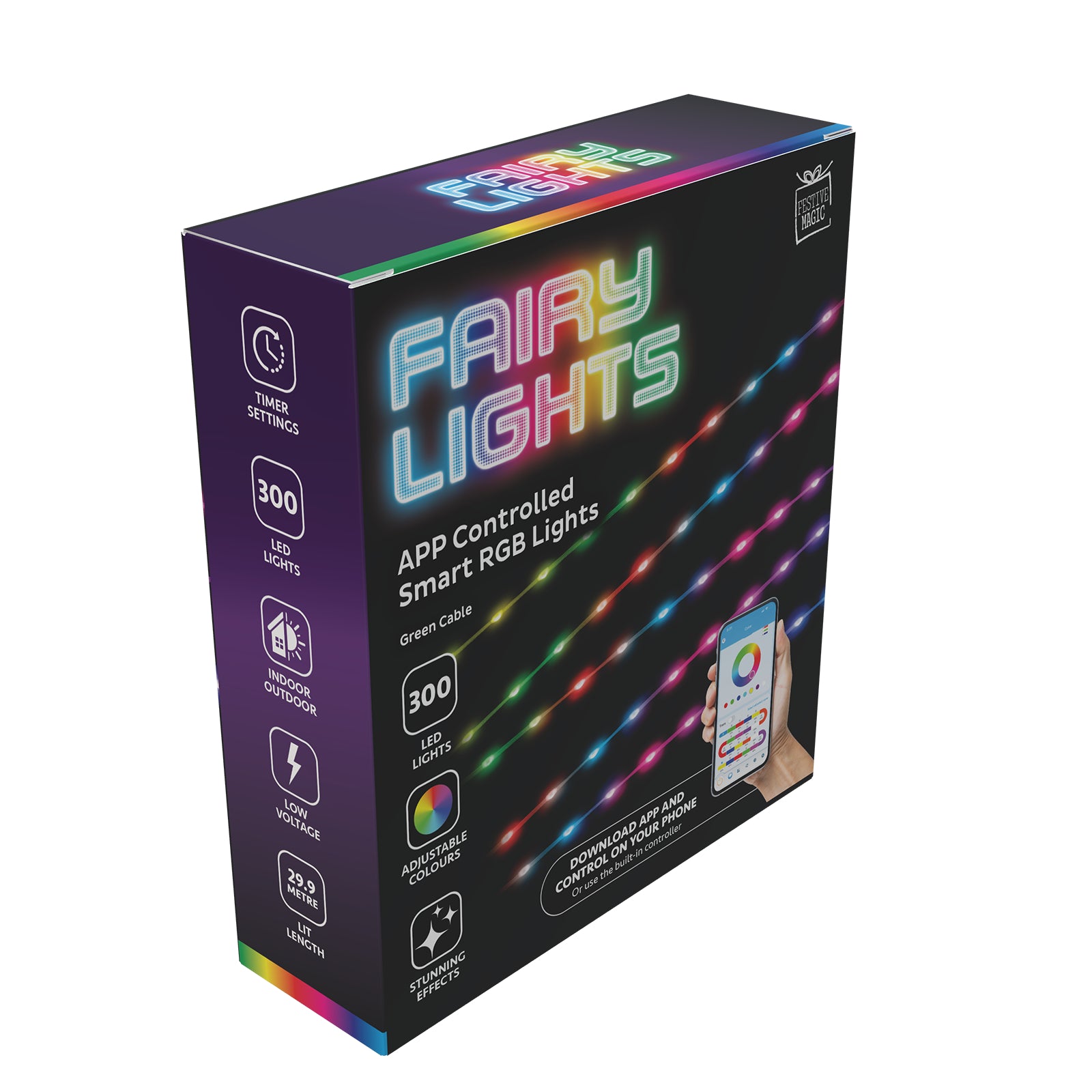 300 LED Smart App Control RGB USB
