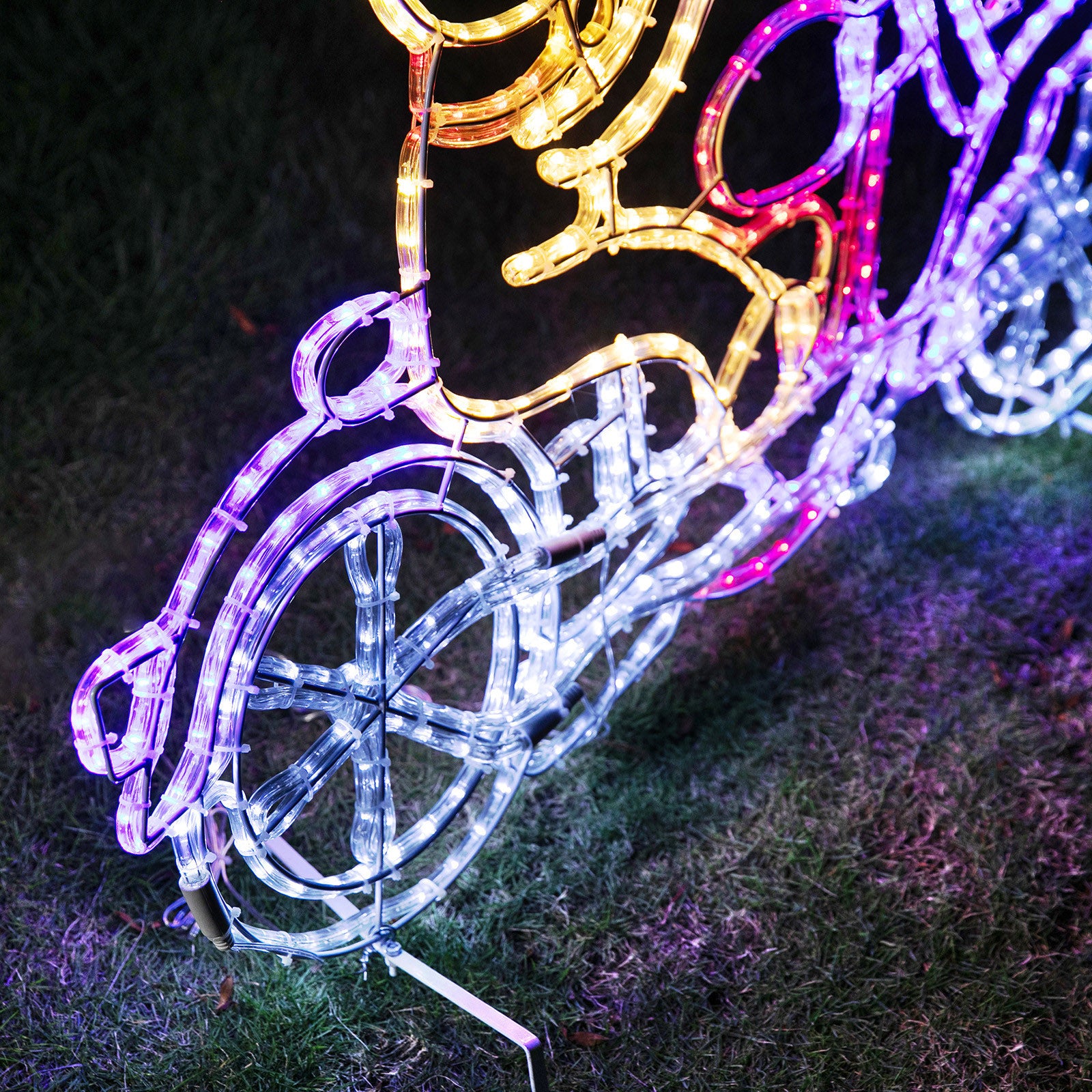 LED Ropelight Reindeer Motorbike