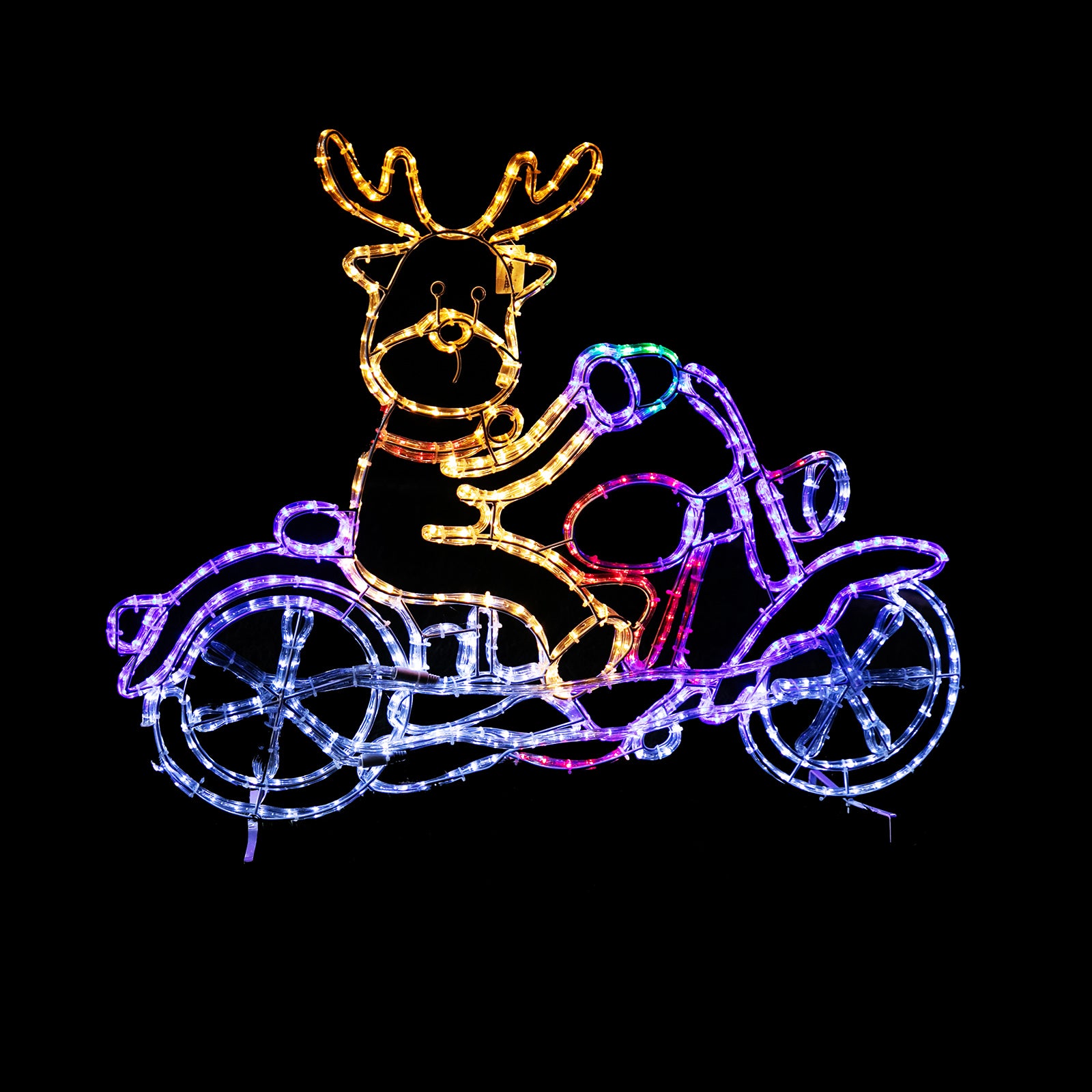 LED Ropelight Reindeer Motorbike