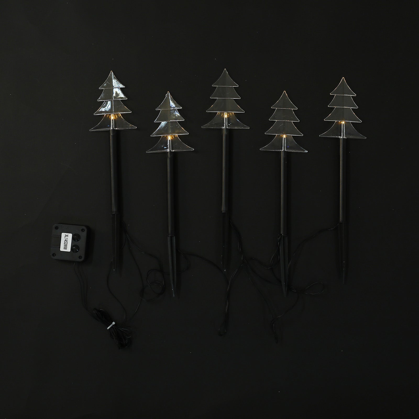 Solar Path LED Tree Warm White 5pc