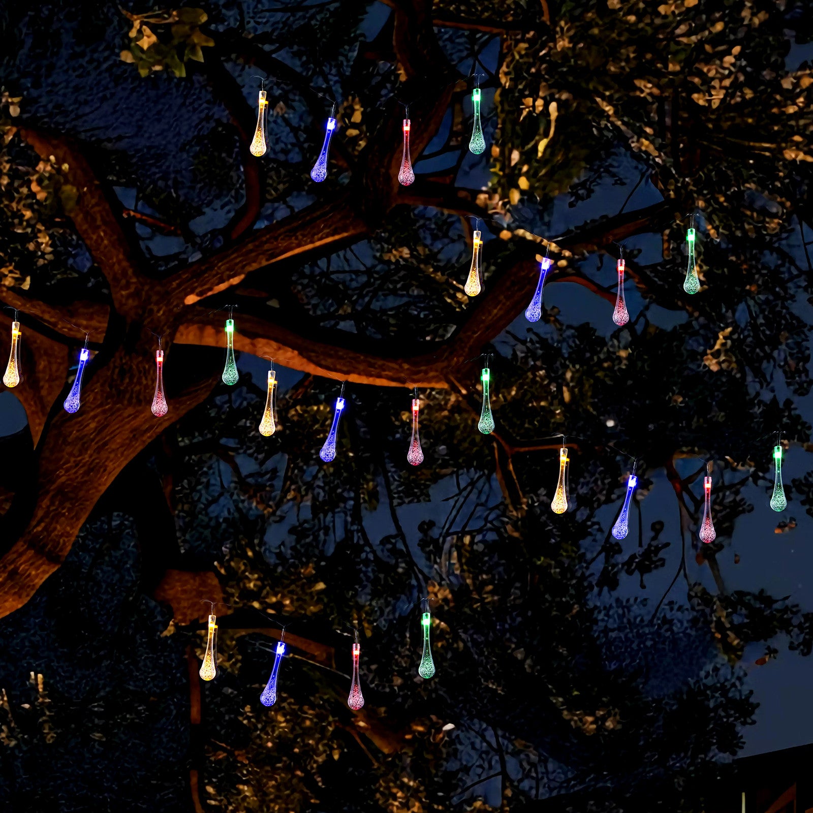 Solar LED String Bubble Multi