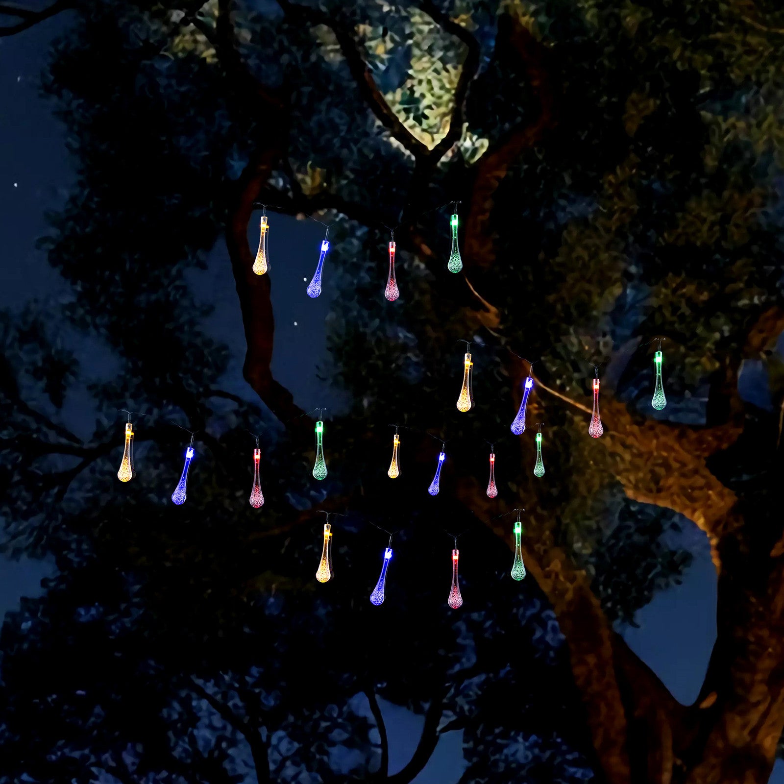 Solar LED String Bubble Multi