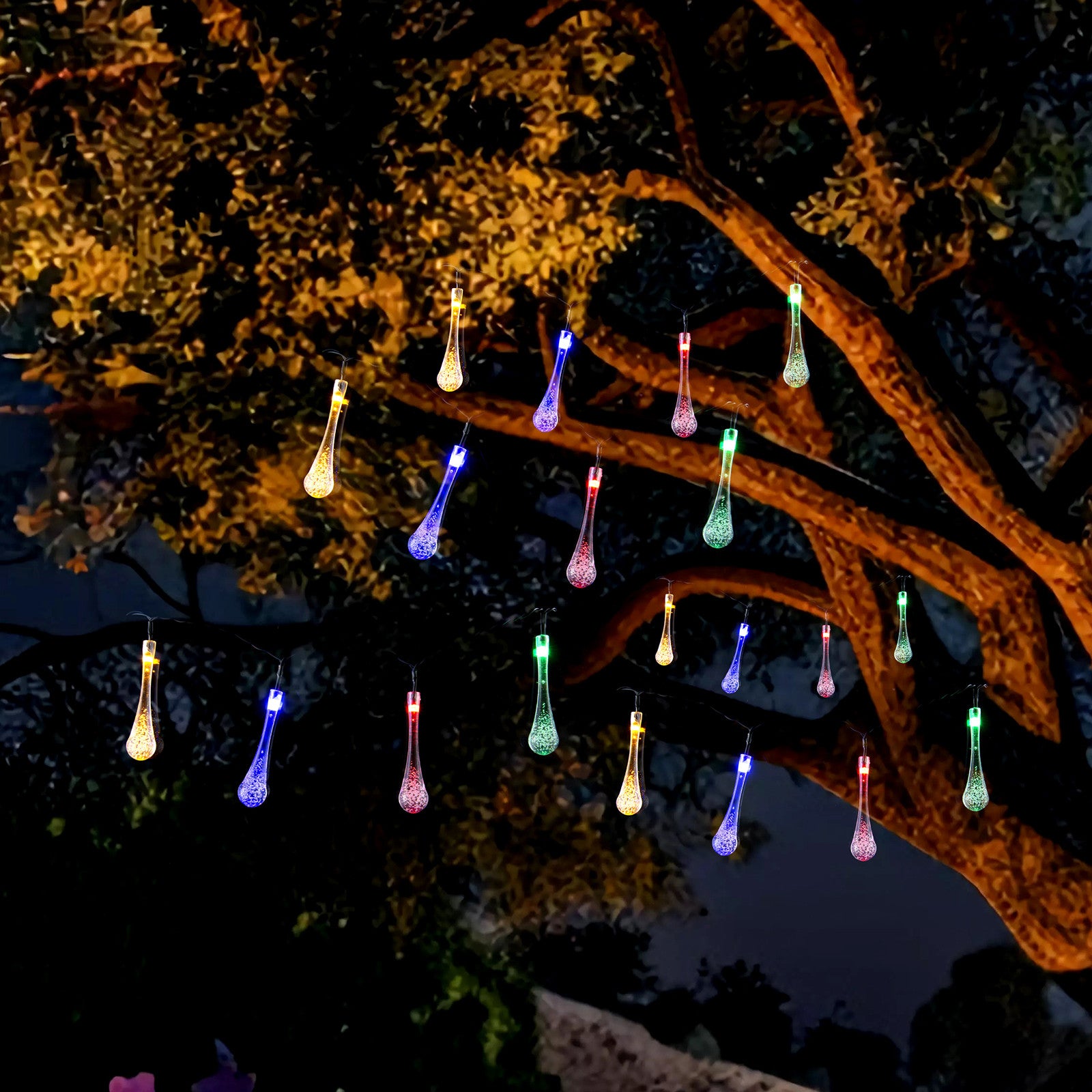 Solar LED String Bubble Multi