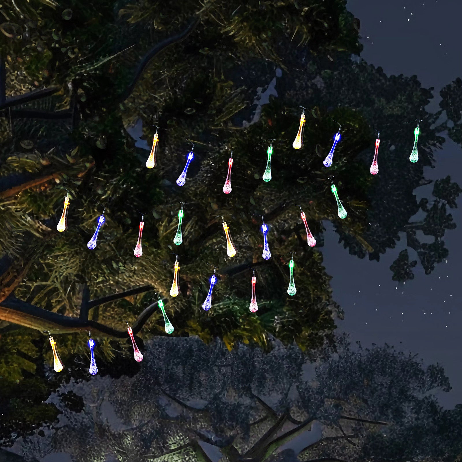 Solar LED String Bubble Multi