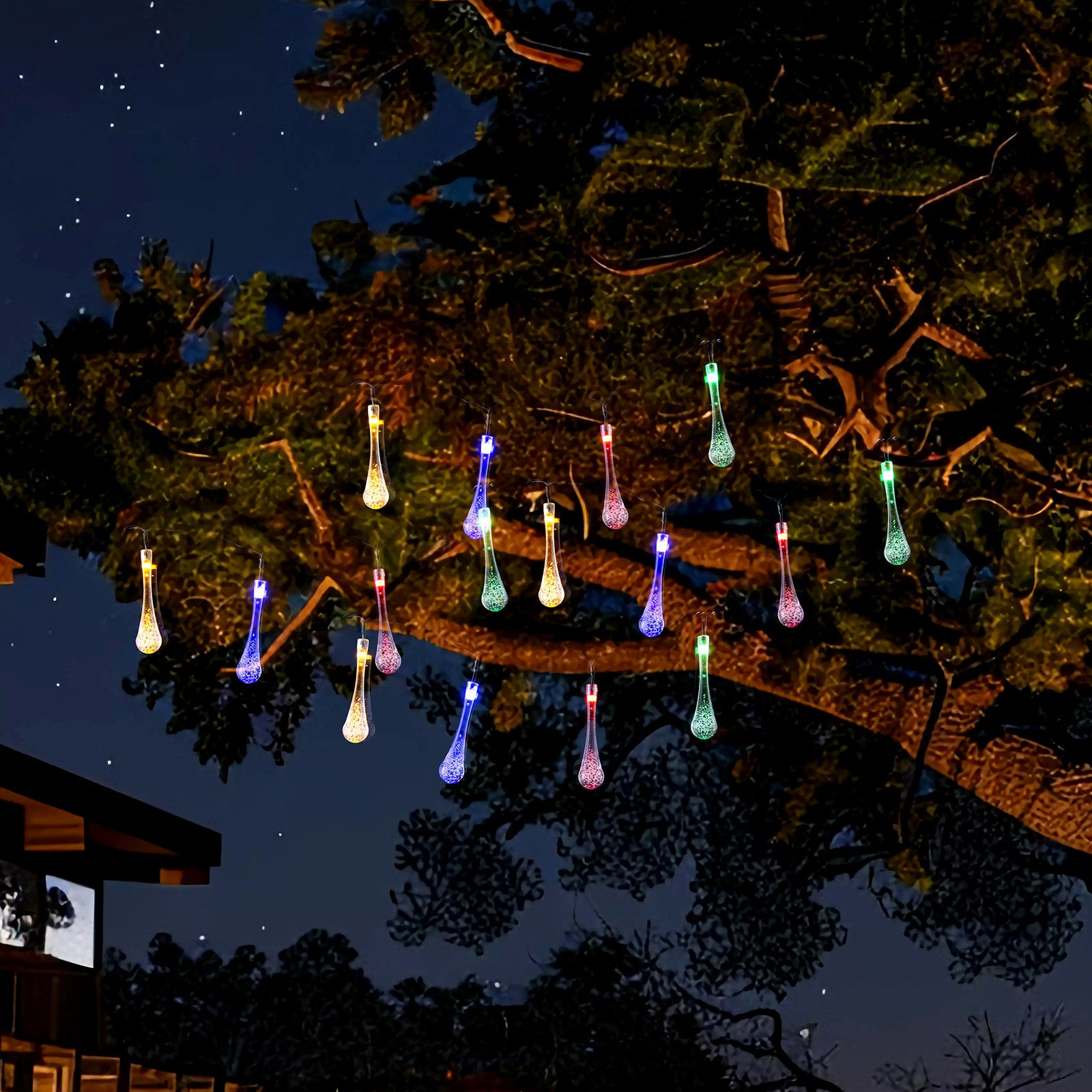 Solar LED String Bubble Multi