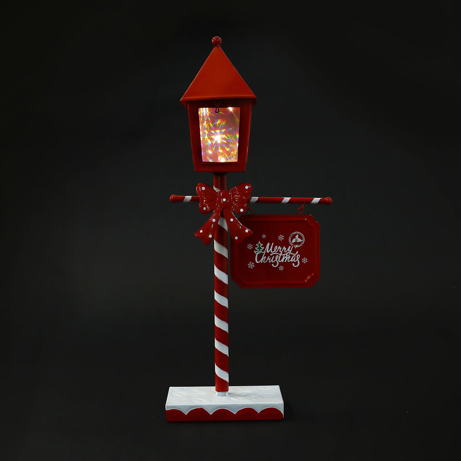 Table Lamp-Post Metal Warm White