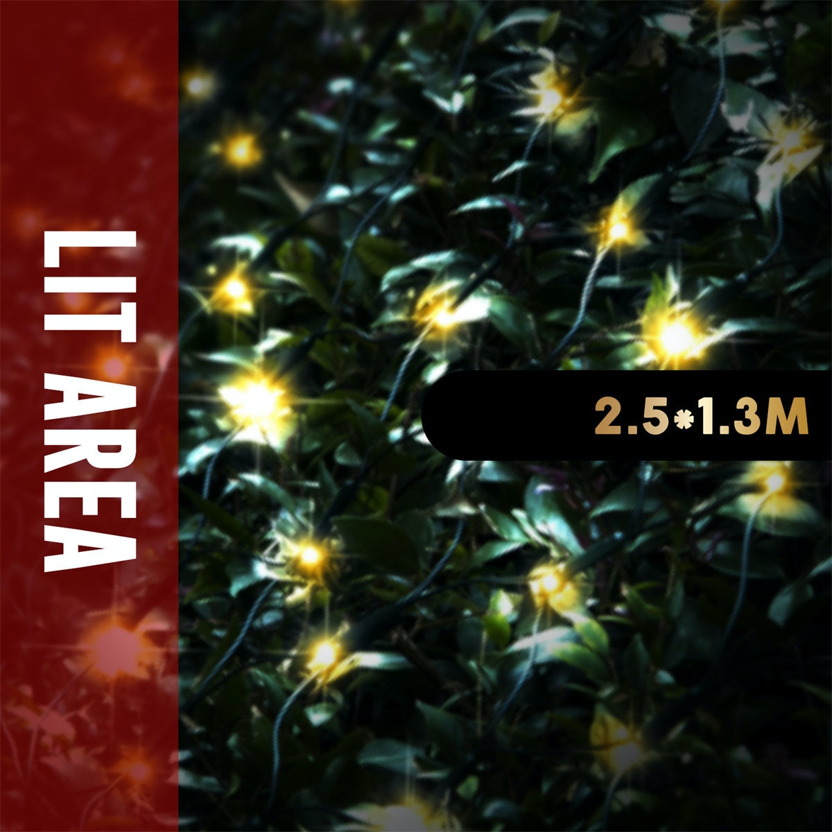 150 LED Solar Net Warm White