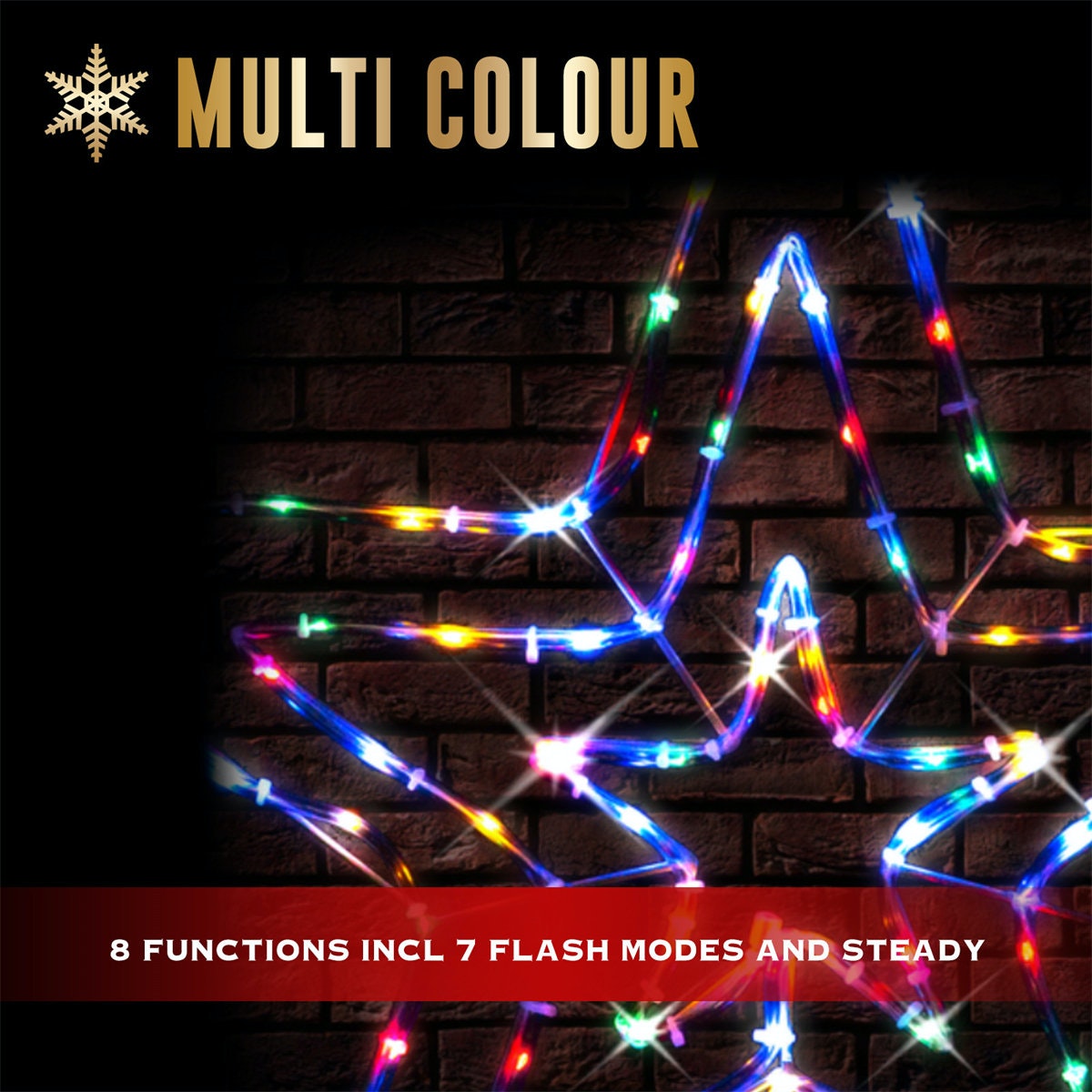 Solar Tubelight 3d Star Multi