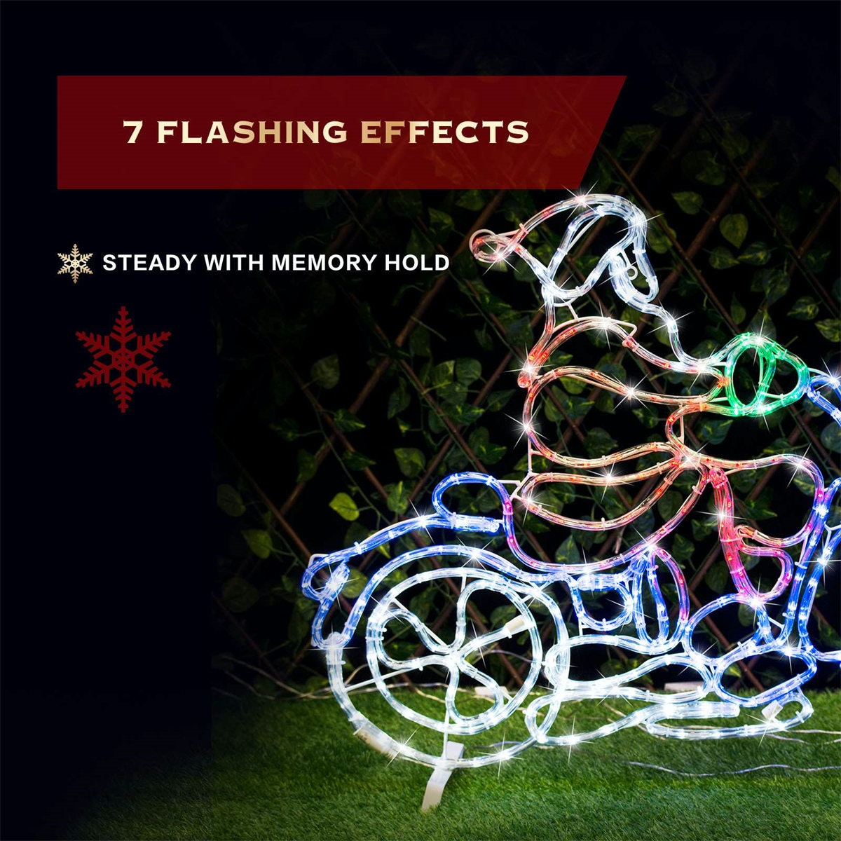 Santa On Motorbike 78cm