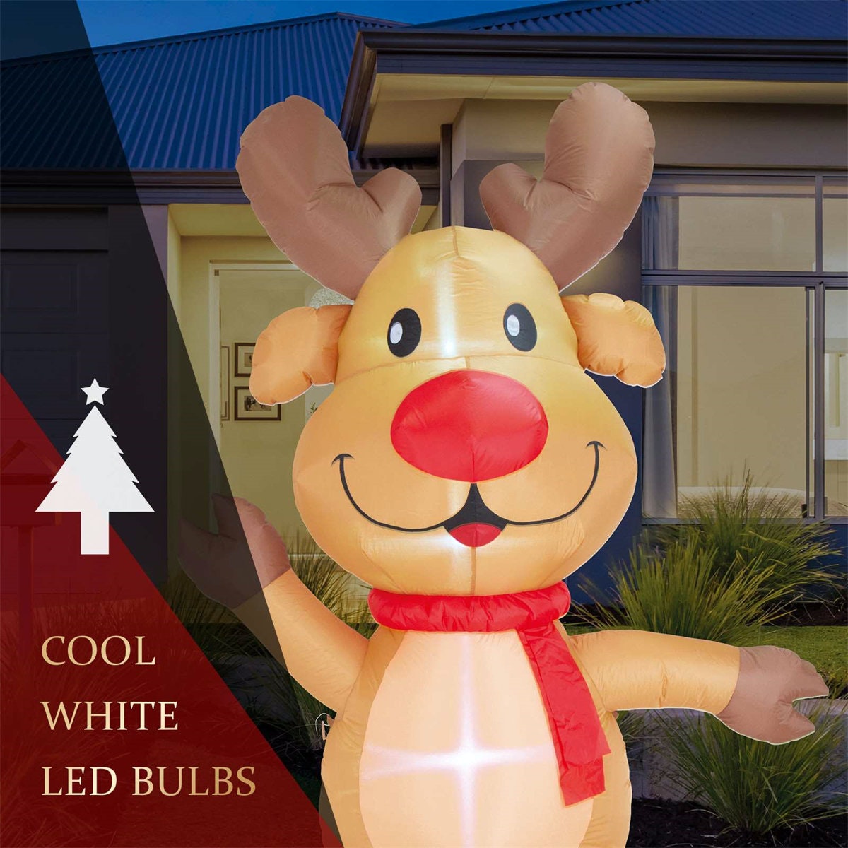 Cute Big Heads Reindeer 2.4m