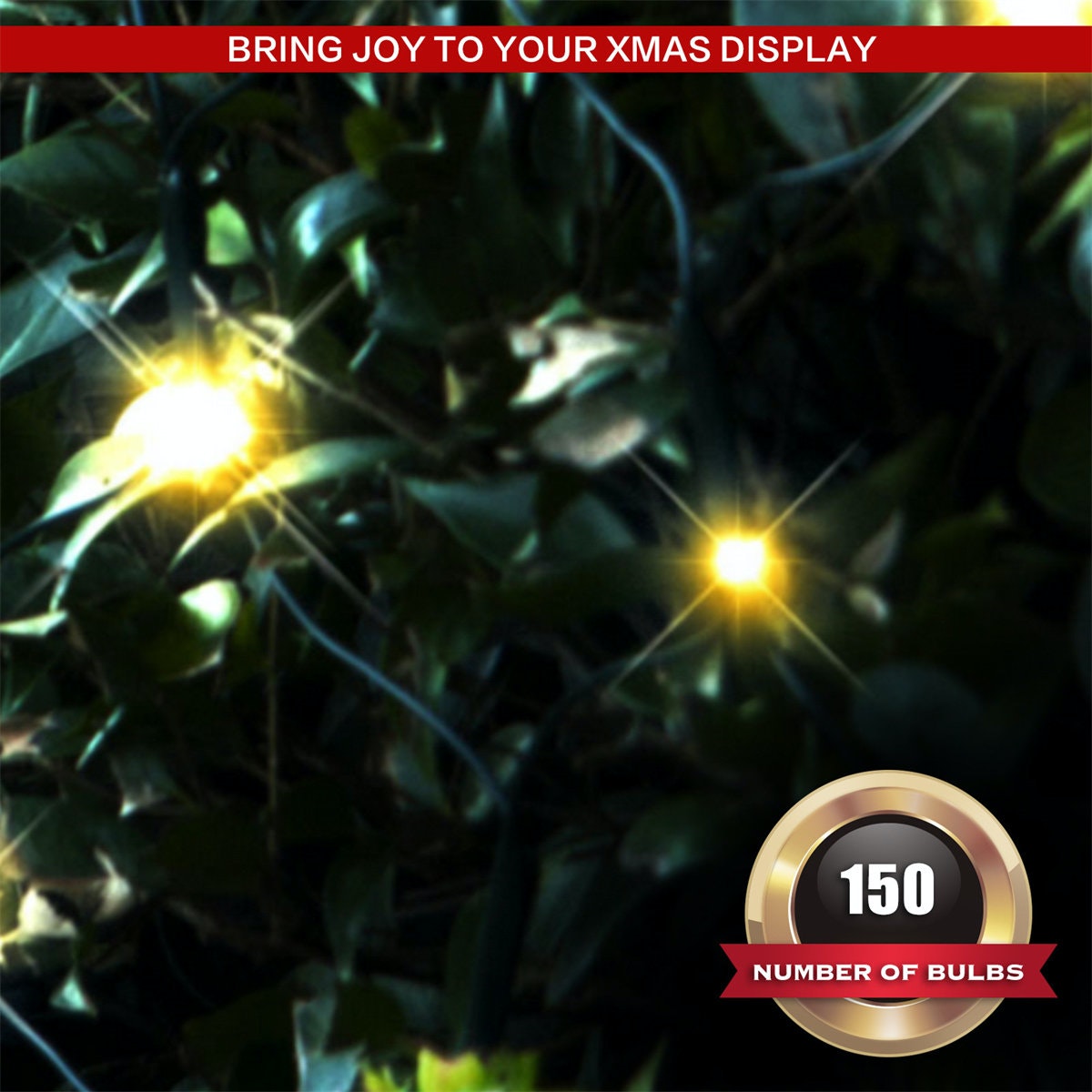 150 LED Solar Net Warm White