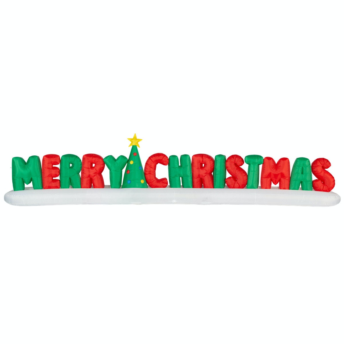 Inflatable Merry Christmas Sign 6m Christmas Lights Shop