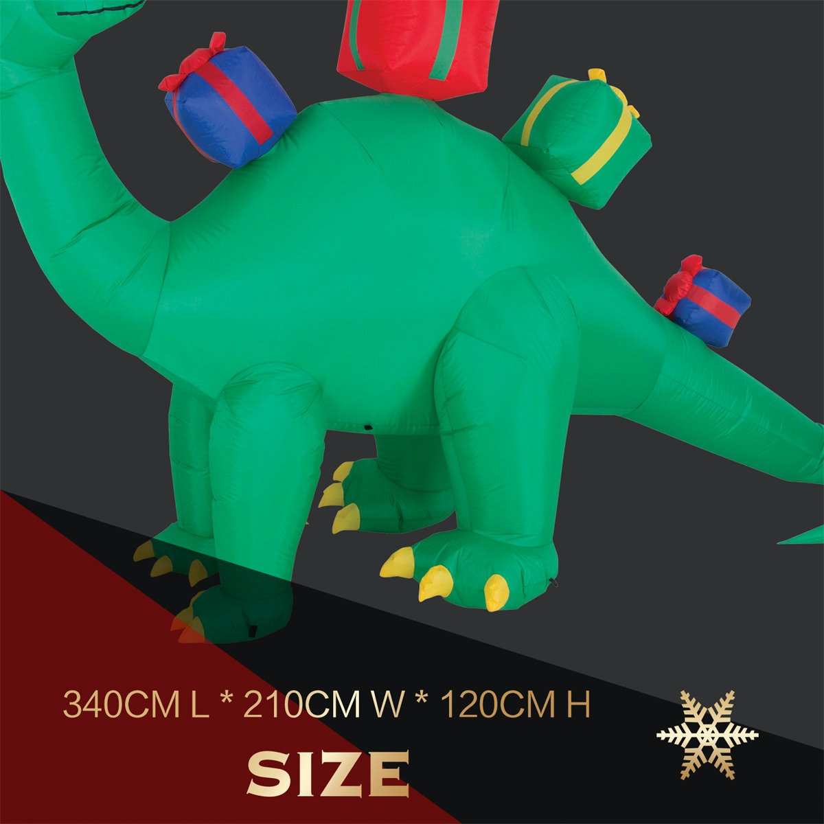 Dino with 4 Presents 3.4m