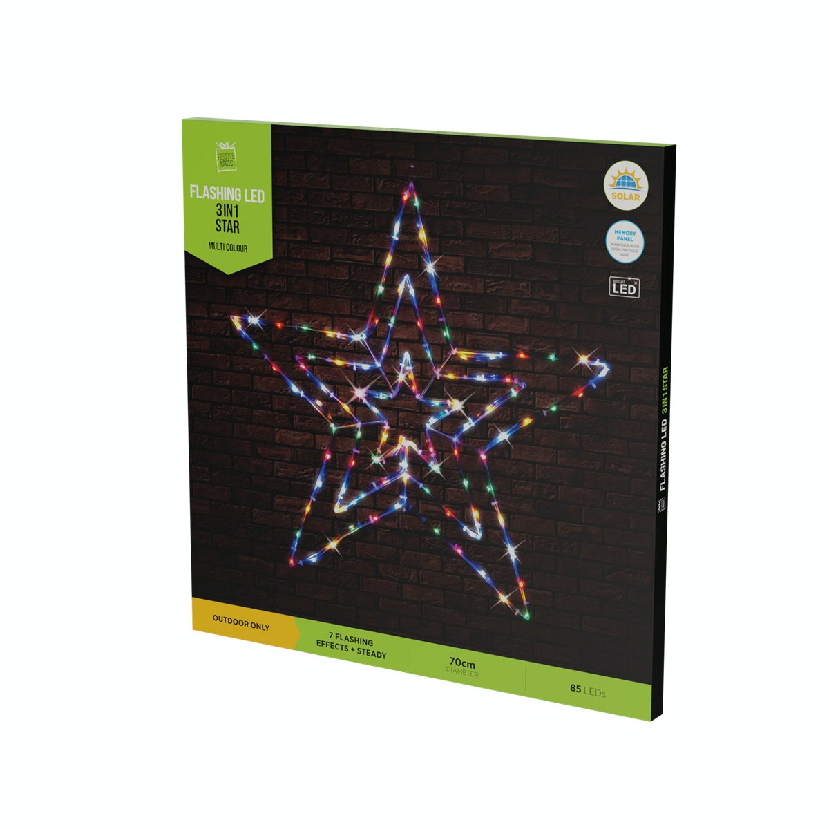 Solar Tubelight 3d Star Multi