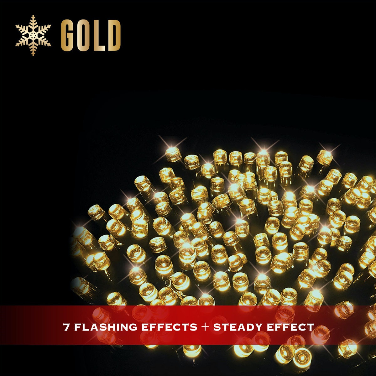 1000 LED Fairy Lights Warm White